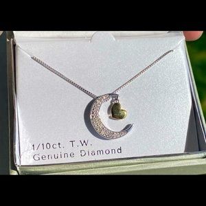 Diamond Sterling silver necklace